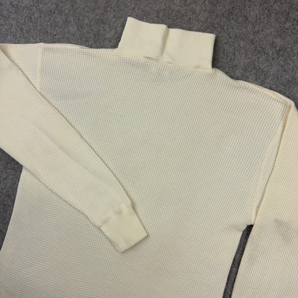 VTG CWU-44/P Undershirt Large Cream Aramid Flyer Anti Exposure Waffle Turtleneck